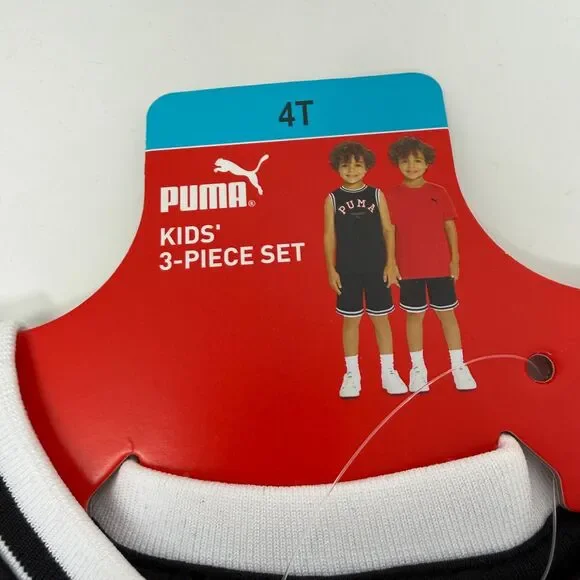 Puma Outfit Size 4T Shorts T-shirt Tank top athletic boys summer - Picture 2 of 8